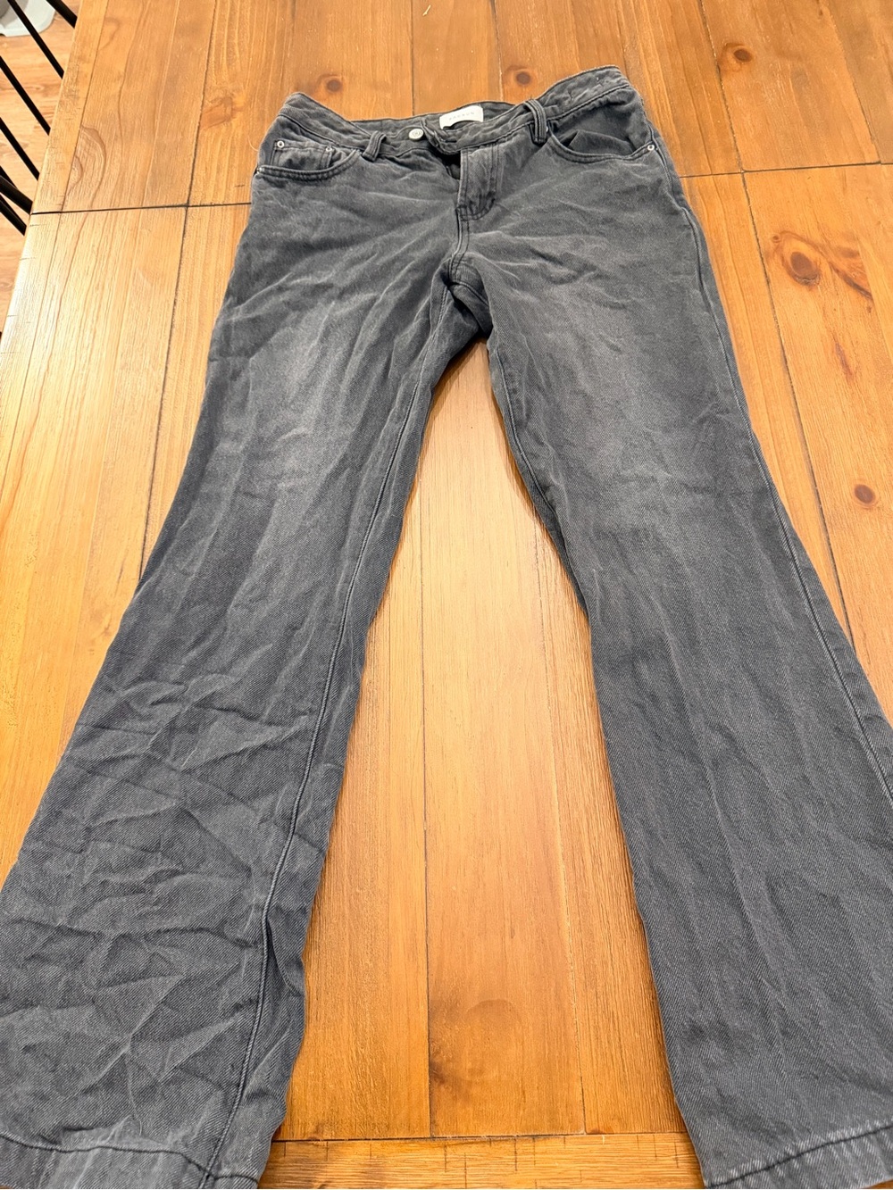 Pac Sun Charcoal Gray Bootcut Jeans